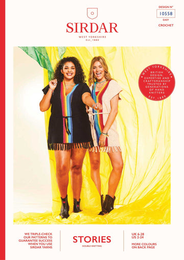 Sirdar 10558 Unplugged Tassel Tunic in Stories DK (Free)