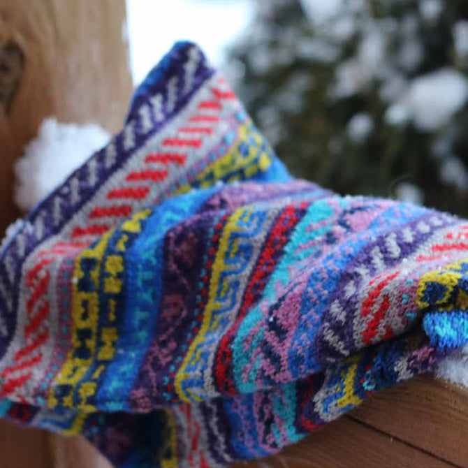 Koigu Kaleidoscope Fair Isle Cowl Knitting Pattern