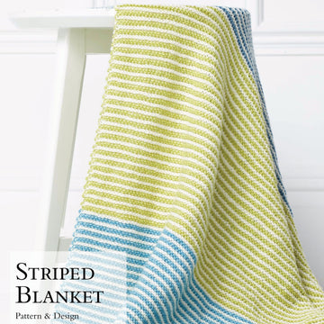 Rowan Striped Blanket Knitting Pattern