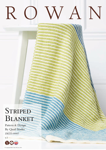 Rowan Striped Blanket Knitting Pattern