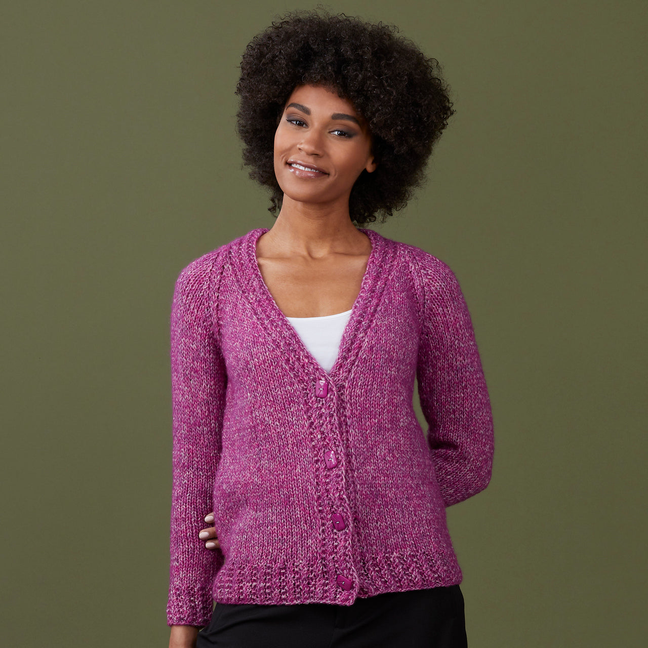 Stacy Charles Fine Yarns Rhodes Cardigan Knitting Pattern
