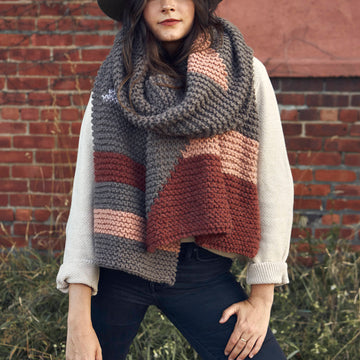 Level Up Blanket Scarf in Lion Brand Hue & Me - M20285-TWH PDF