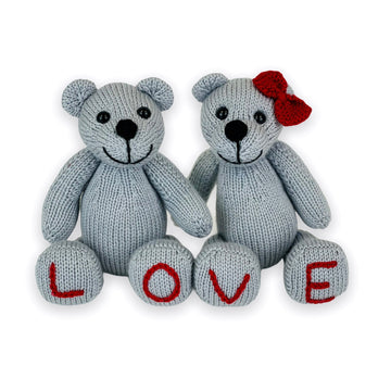 Deramores I Love You Teddies Toy Knitting Pattern