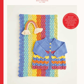 Sirdar Rainbow Matinee Coat & Blanket Knitting Pattern