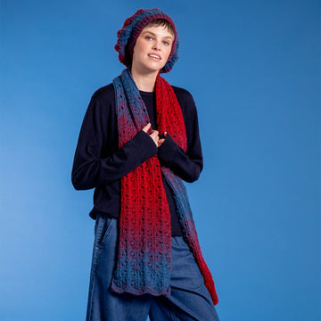 The Artist's Beret & Scarf - Free Knitting Pattern for Women