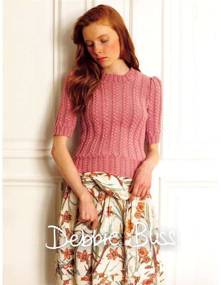 Debbie Bliss Cable Sweater Knitting Pattern