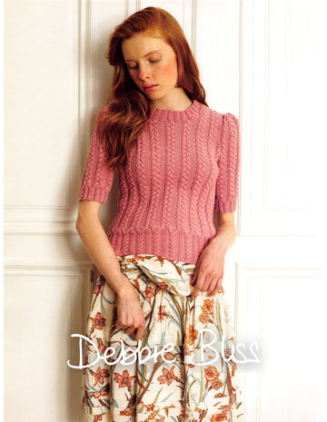Debbie Bliss Cable Sweater Knitting Pattern