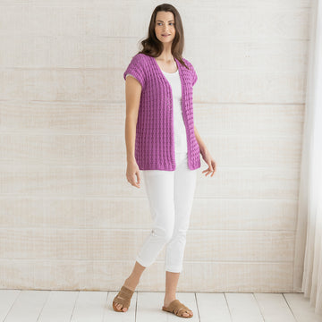 String Emilia Sleeveless Cardigan Knitting Pattern