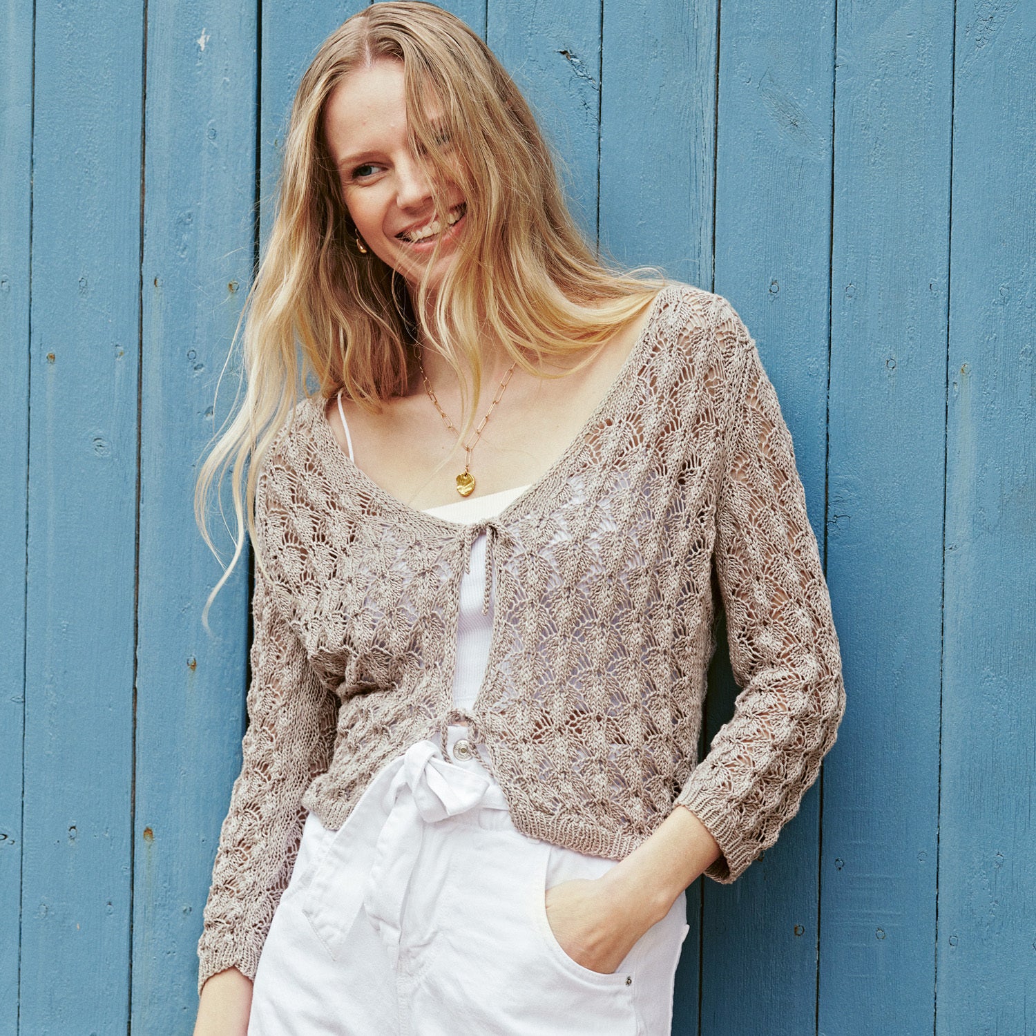 Lana Grossa Lace Cardigan Knitting Pattern