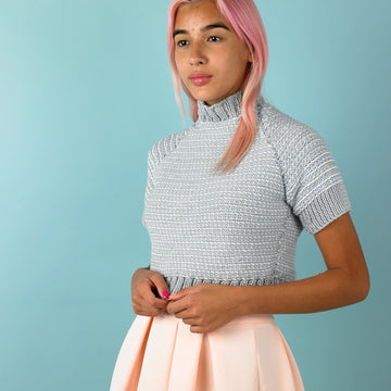 Paintbox Yarns Sunbeam Short Sleeve Jumper PDF (Free)