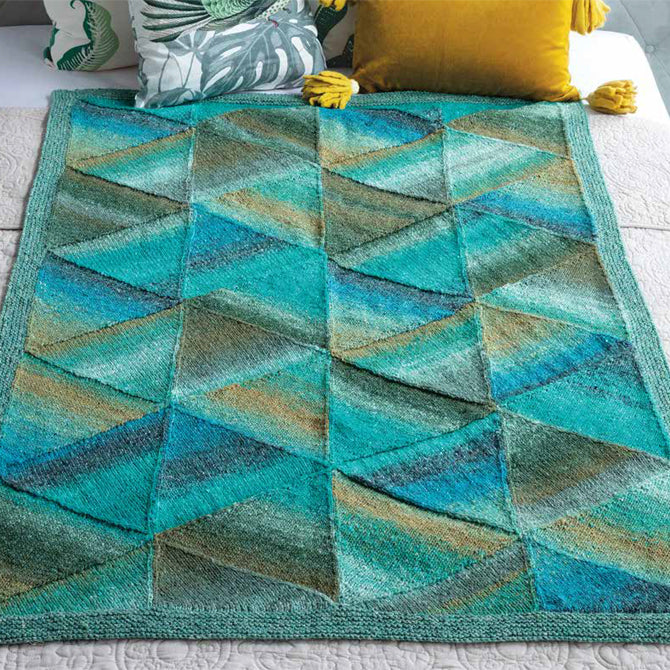 Noro Mitered Blanket Knitting Pattern
