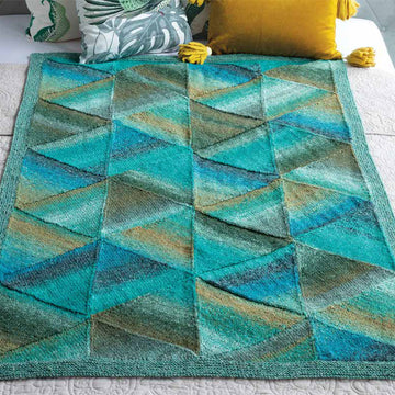Noro Mitered Blanket Knitting Pattern