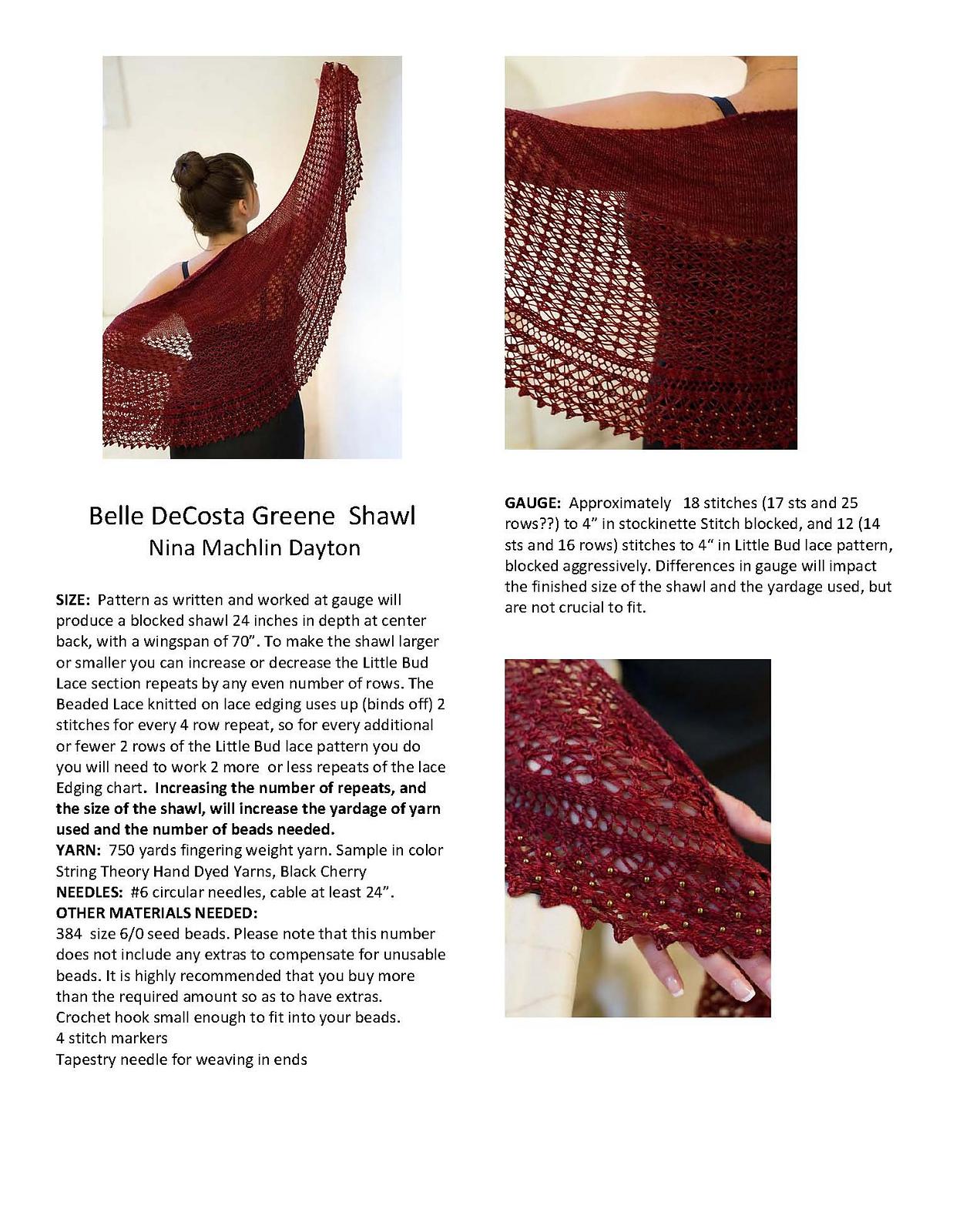 Belle Greene Shawl