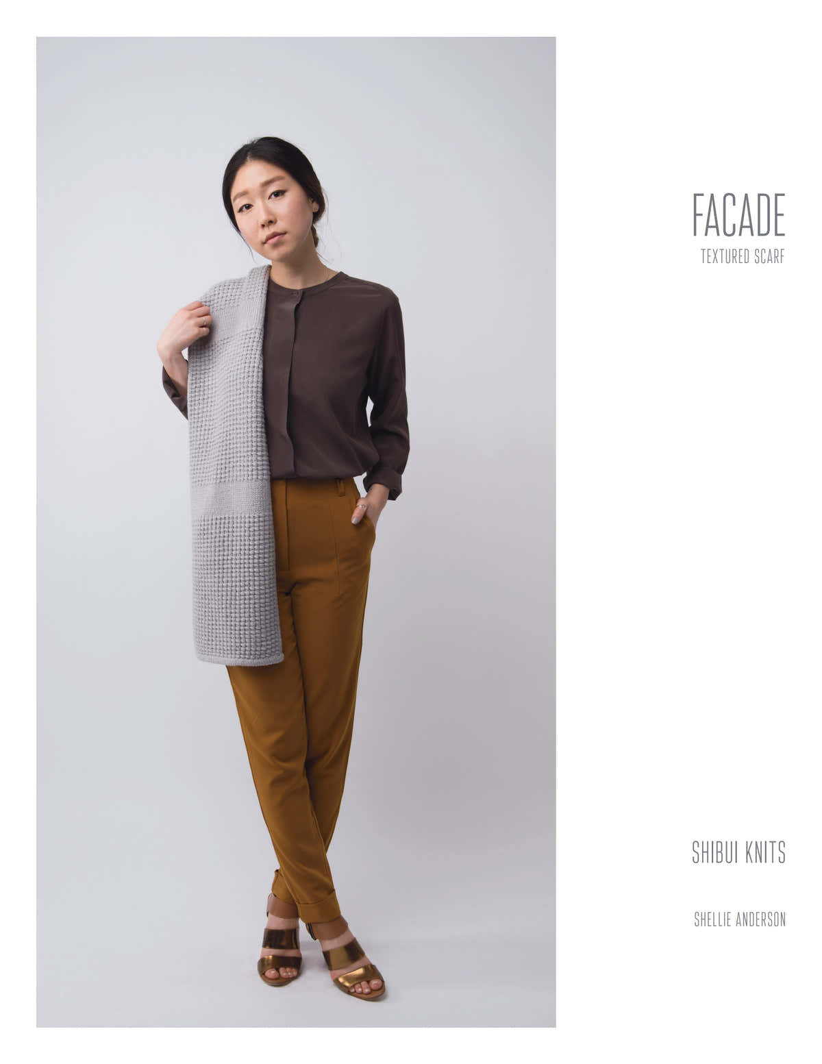 Shibui Knits Facade Scarf Knitting Pattern