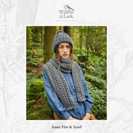 Willow & Lark Anna Hat & Scarf Knitting Pattern