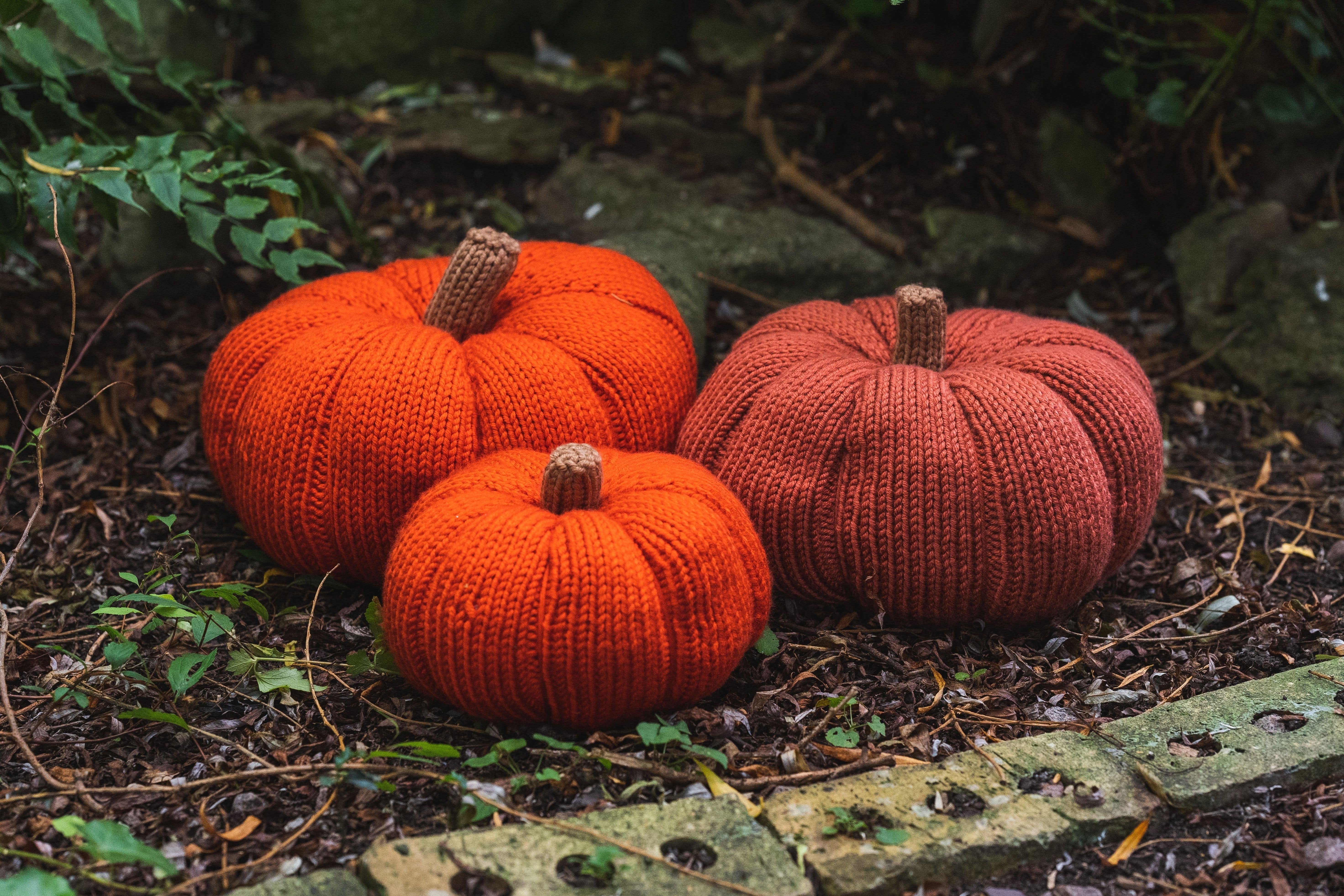 Deramores Pumpkin Decoration Knitting Pattern