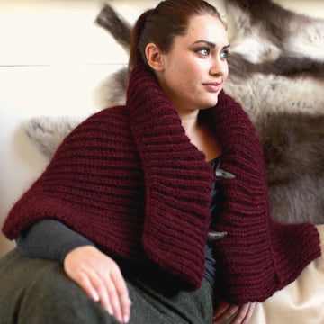 Cacao Wrap Knitting Pattern