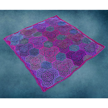 Jojoland Hidden Hexagon Blanket Knitting Pattern