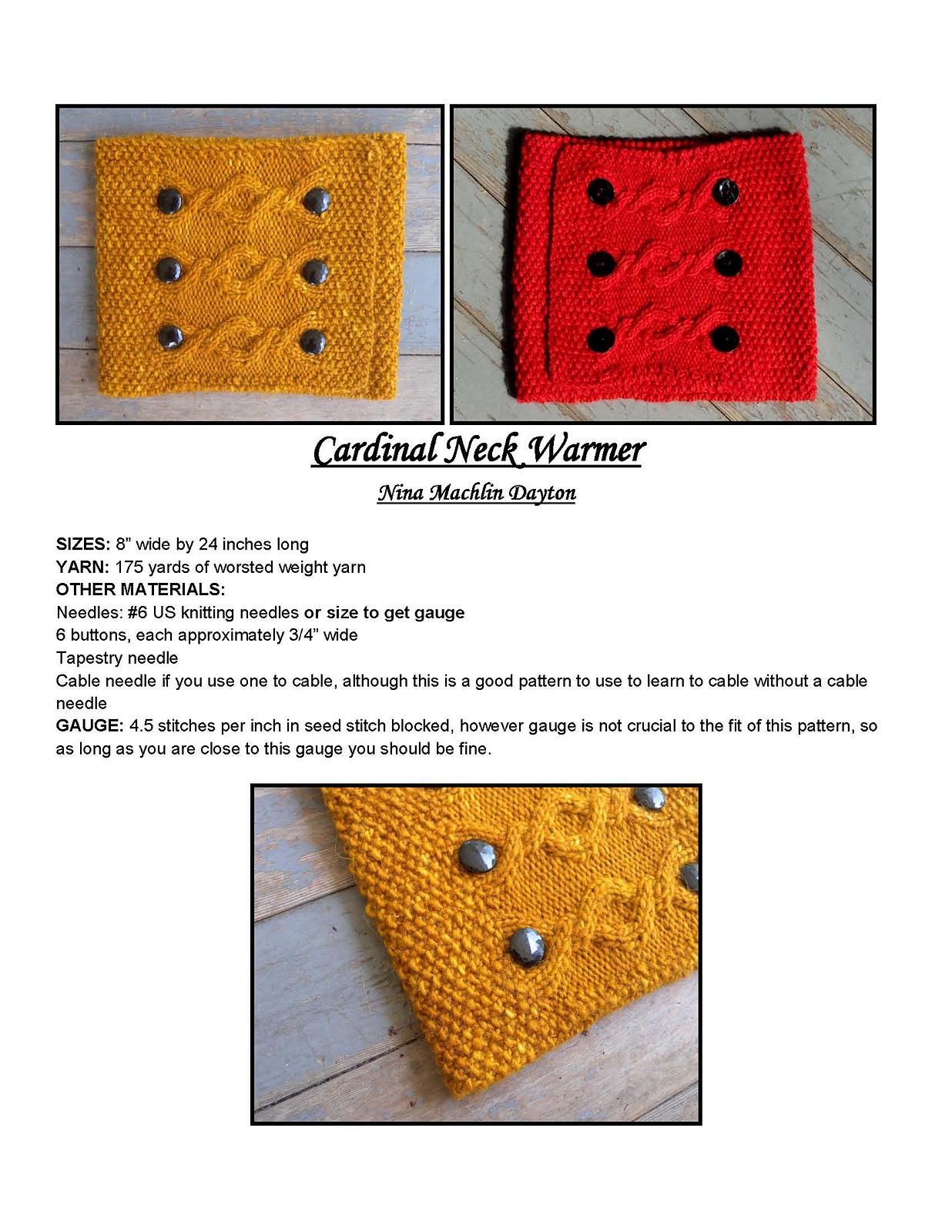 Cardinal Neck Warmer