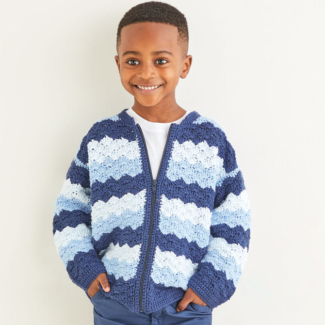 Sirdar Crochet Wave Stitch Jacket Pattern