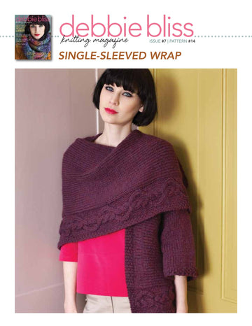 Debbie Bliss One-Sleeved Wrap PDF - Debbie Bliss Magazine #7