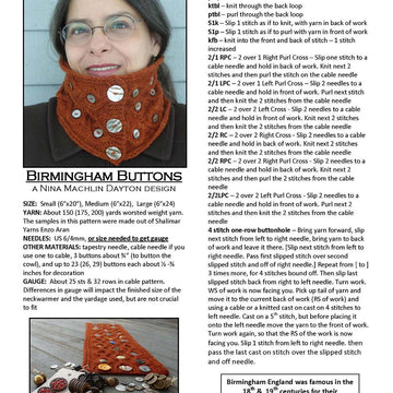 Birmingham Buttons Cowl