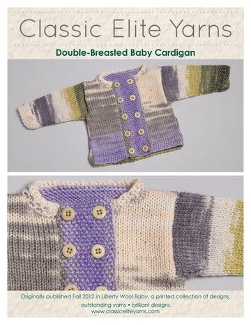 Classic Elite Yarns Double Breasted Cardigan Knitting