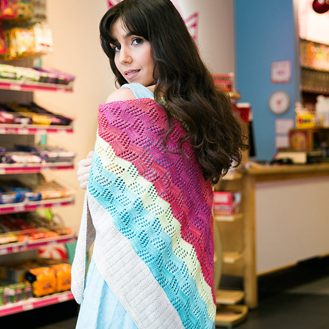 SweetGeorgia Curiosa Wrap Knitting Pattern
