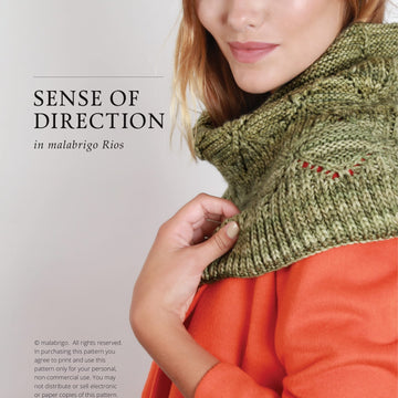 Malabrigo Sense of Direction Cowl Knitting Pattern