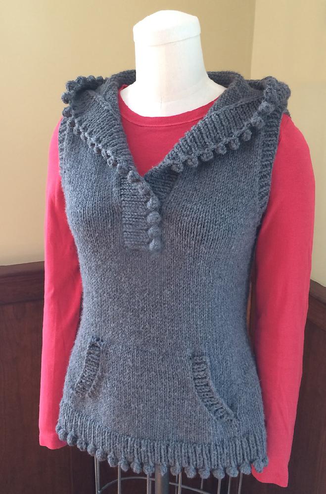 Mulberry Hooded Vest