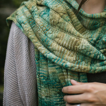 Giro Scarf in Malabrigo Sock - PDF