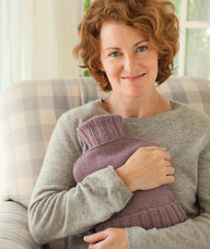 Churchmouse Studio Hot Water Bottle Cozy in Rowan Kid Classic/Classic Elite Eco Duo