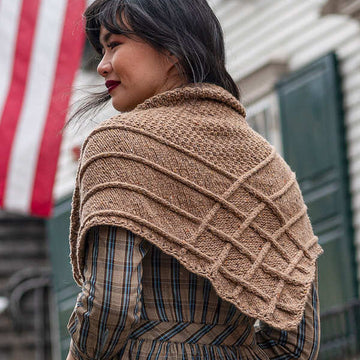 Parsons Shawl in Berroco Millstone Tweed PDF