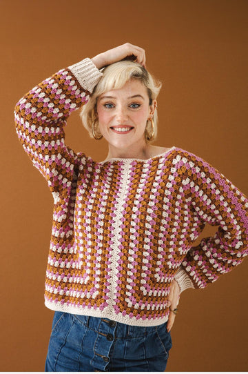 Hexagon Crochet Sweater