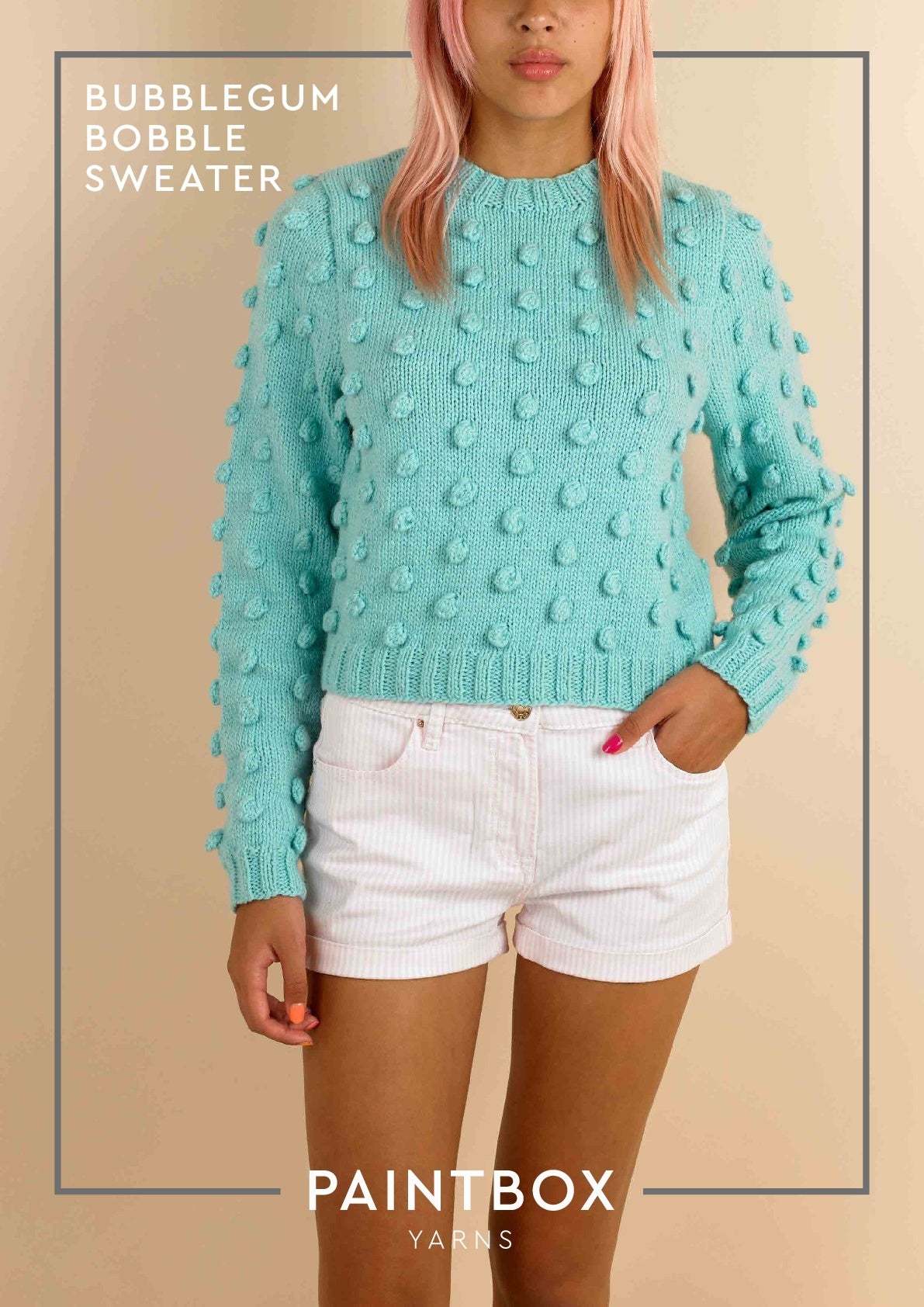 Paintbox Yarns Bubblegum Bobble Jumper Knitting Pattern