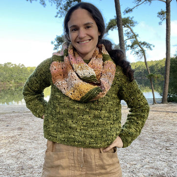 Lace Checks Cowl