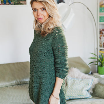 Forest Sweater with Side Slits