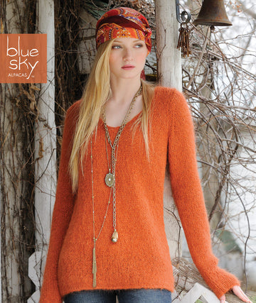 Tunic in Blue Sky Fibers Brushed Suri - BST PDF