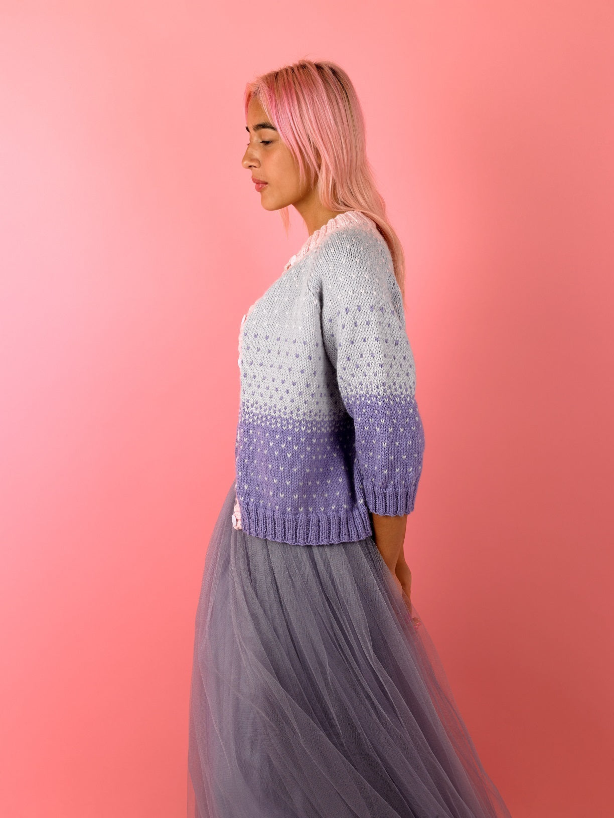 Paintbox Yarns Confetti Cardigan Knitting Pattern