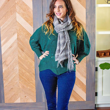 Boho Macrame Wrap Knit