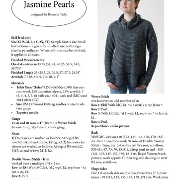 Wildflowerknits Jasmine Pearls Jumper Knitting Pattern