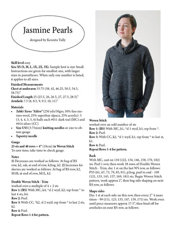 Wildflowerknits Jasmine Pearls Jumper Knitting Pattern