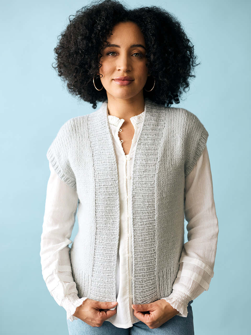 Nissi Vest in Berroco Nuvola