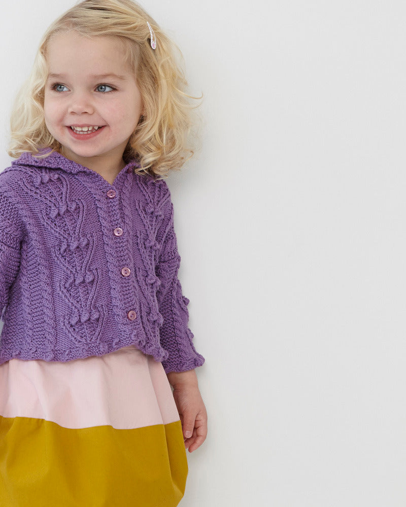 Debbie Bliss Bobble Cable Cardigan Knitting Pattern