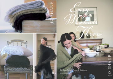 Jo Sharp Easy Mohair Throw & Cushion Knitting Pattern