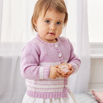 Sirdar Round Neck Cardigan and Pullover in Snuggly 100% Merino