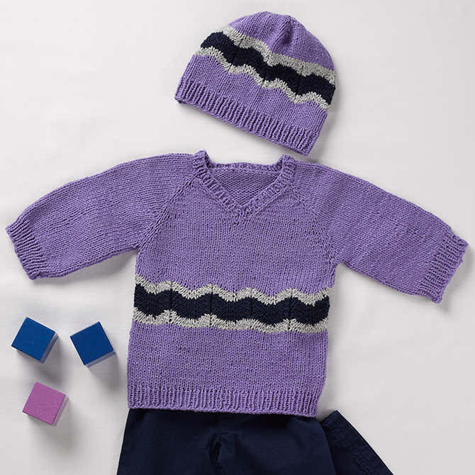 String Puddle Jumper Baby Set Hat Knitting Pattern