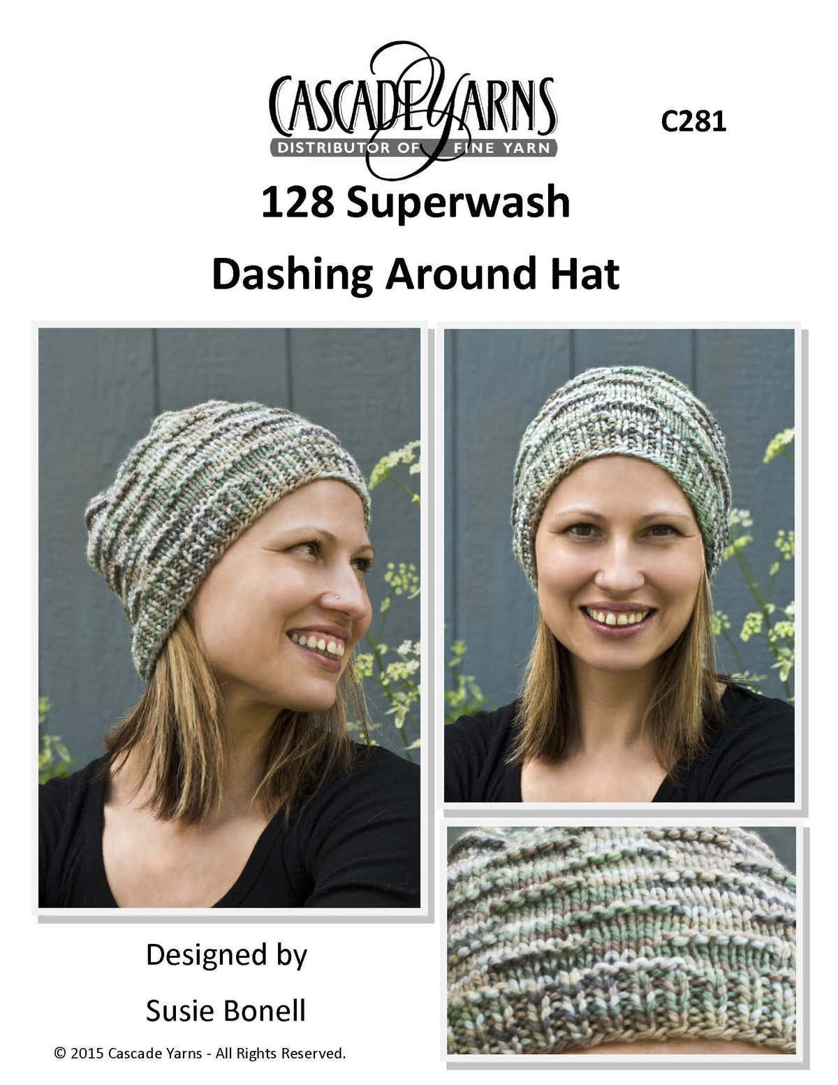 Dashing Around Hat Knitting Pattern