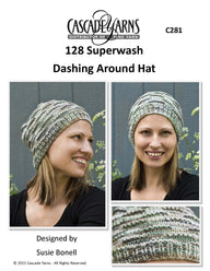 Dashing Around Hat Knitting Pattern