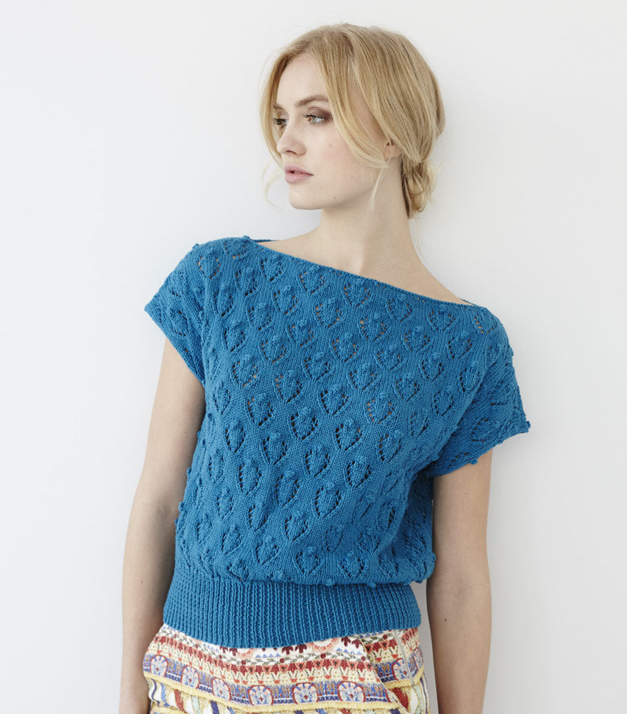 Debbie Bliss Lace Knot Top Knitting Pattern